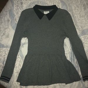 Peplum sweater top